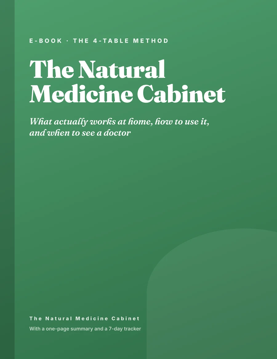 The Natural Medicine Cabinet — cover